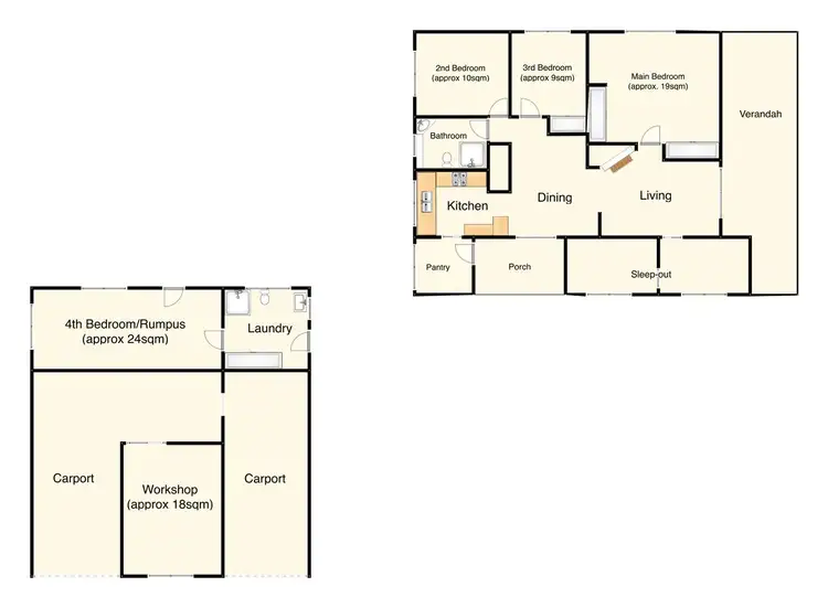 Floorplan of Homely rural property listing, 11 Railway Street, Melinga NSW 2430