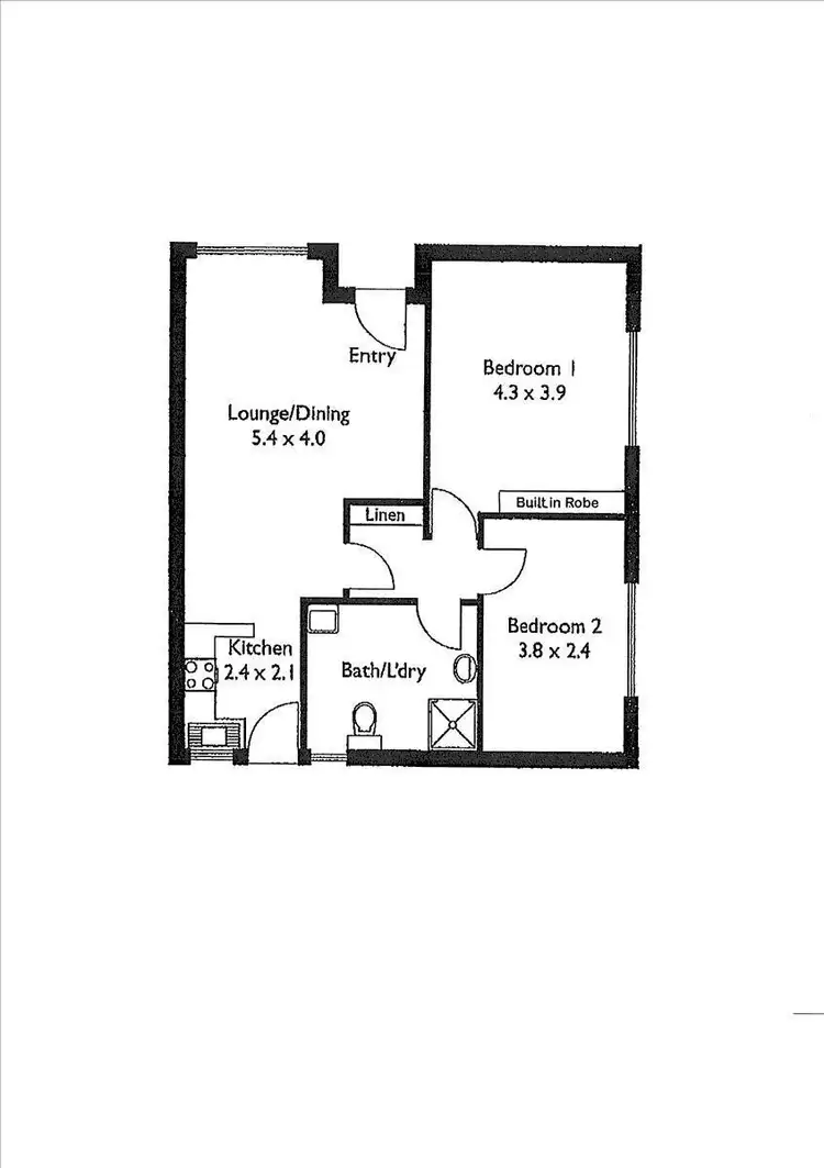 Floorplan of Homely unit listing, 8/49 Leader Street, Goodwood SA 5034