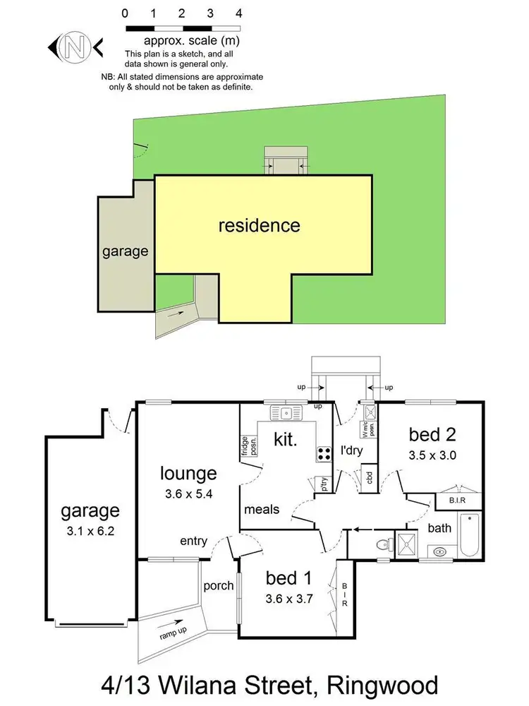 Floorplan of Homely unit listing, 4/13 Wilana Street, Ringwood VIC 3134