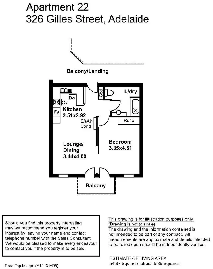 Floorplan of Homely apartment listing, 22/326 Gilles Street, Adelaide SA 5000