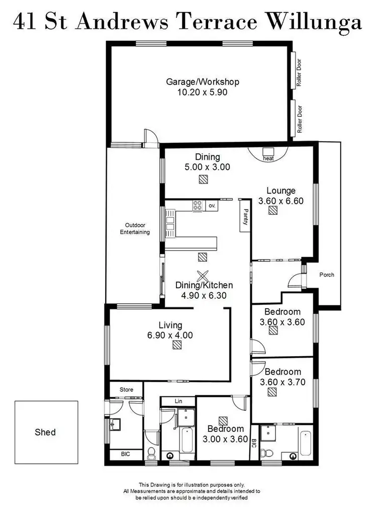 Floorplan of Homely house listing, 41 St Andrews Terrace, Willunga SA 5172