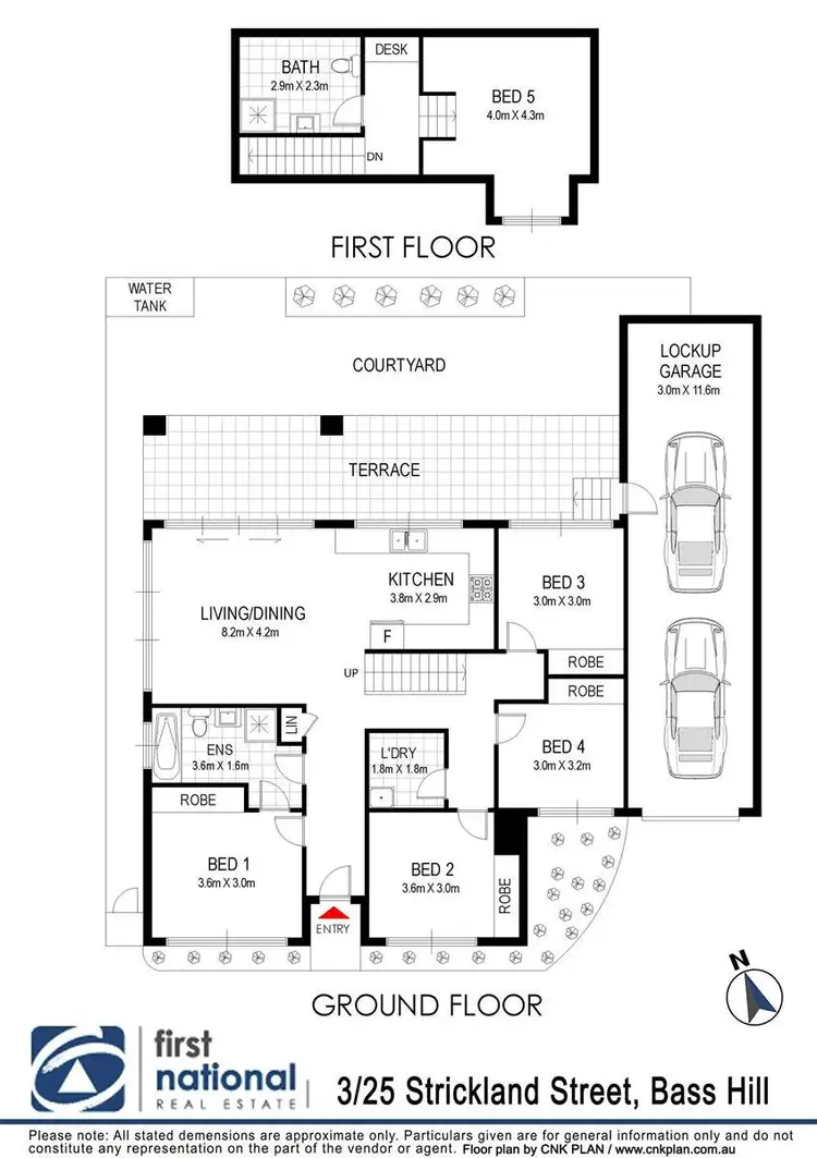 Floorplan of Homely townhouse listing, 3/25 Strickland Street, Bass Hill NSW 2197
