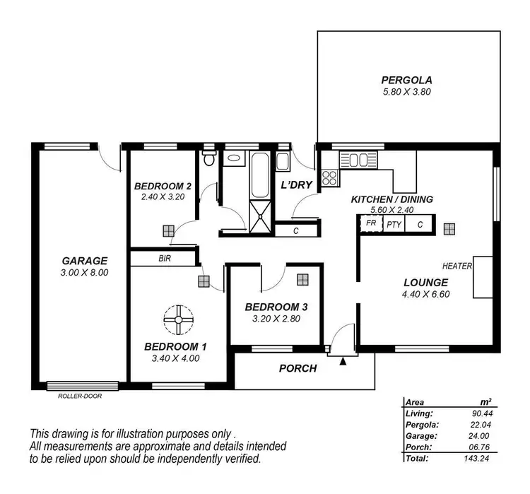 Floorplan of Homely unit listing, 13/38 Kennedy Street, St Agnes SA 5097