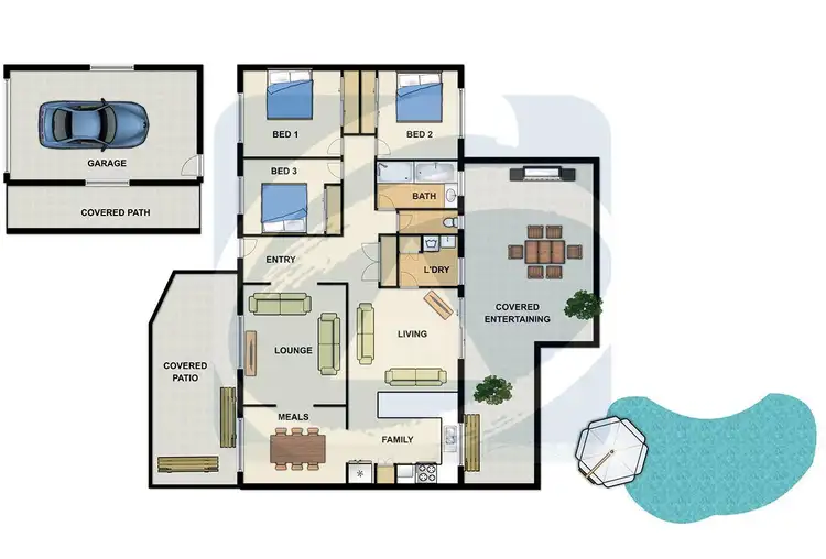 Floorplan of Homely house listing, 41 Achilles Drive, Springwood QLD 4127