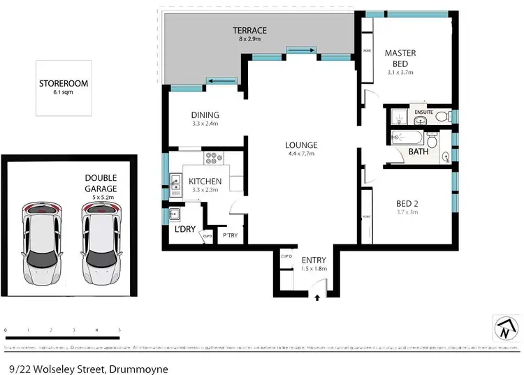 Floorplan of Homely apartment listing, 9/22 Wolseley Street, Drummoyne NSW 2047