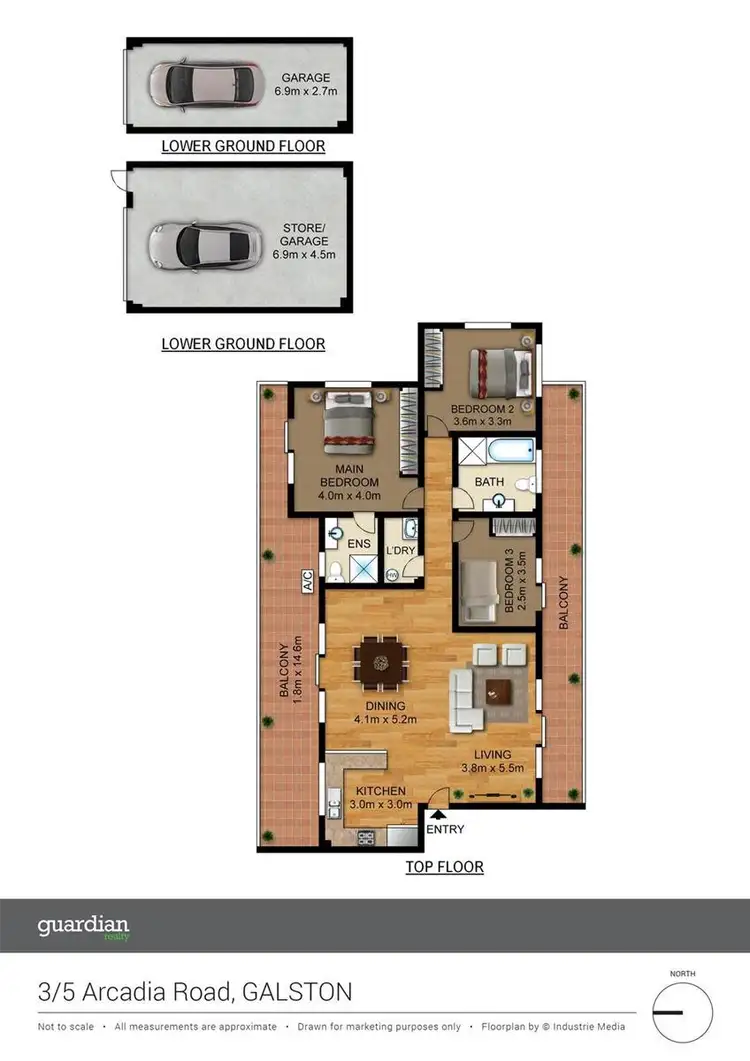 Floorplan of Homely unit listing, 3/5 Arcadia Road, Galston NSW 2159
