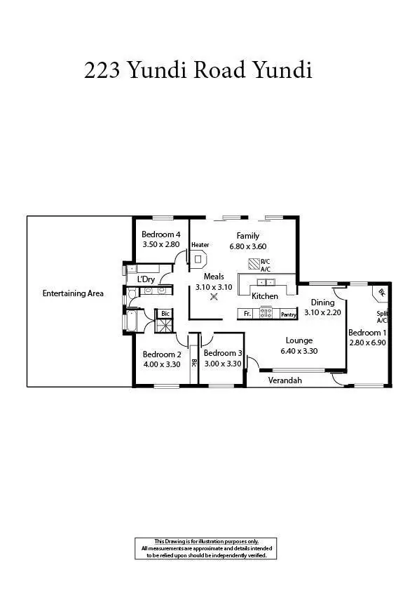 Floorplan of Homely house listing, 223 Yundi Road, Yundi SA 5172
