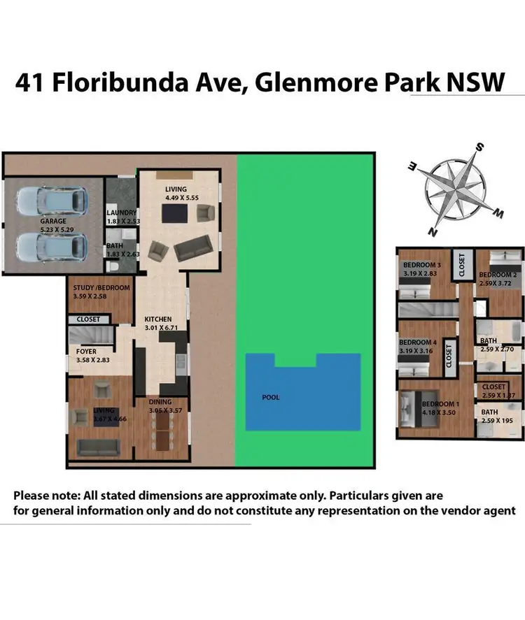 Floorplan of Homely house listing, 41 Floribunda Avenue, Glenmore Park NSW 2745