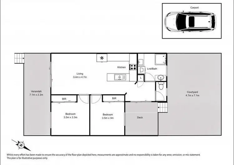 Floorplan of Homely unit listing, 3/17-19 Peter Crescent, Batehaven NSW 2536