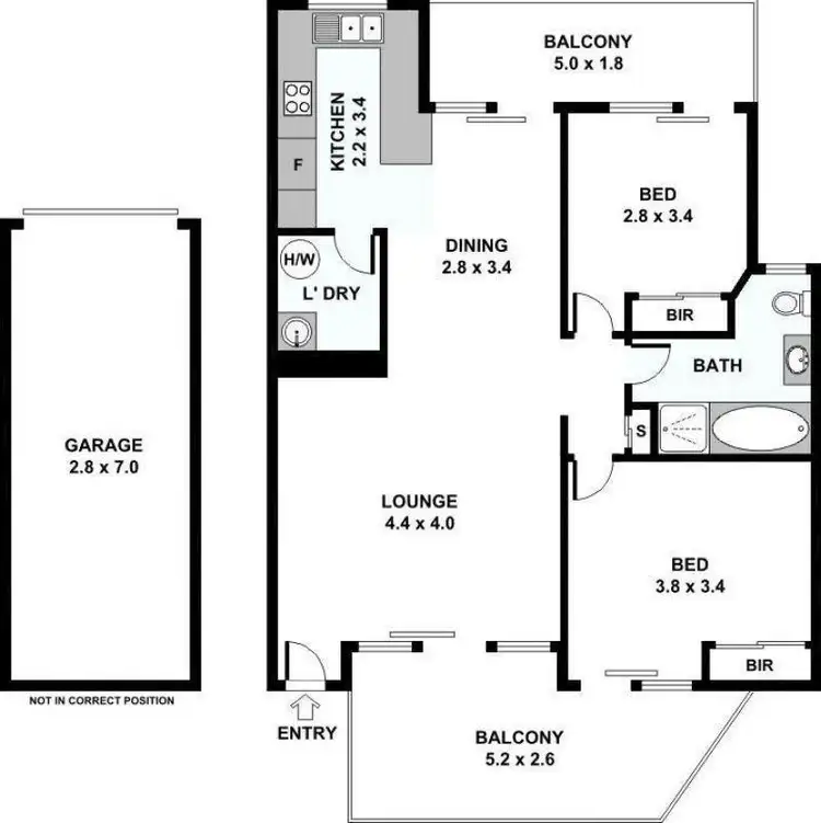 Floorplan of Homely apartment listing, 10/37-39 Burdett Street, Hornsby NSW 2077