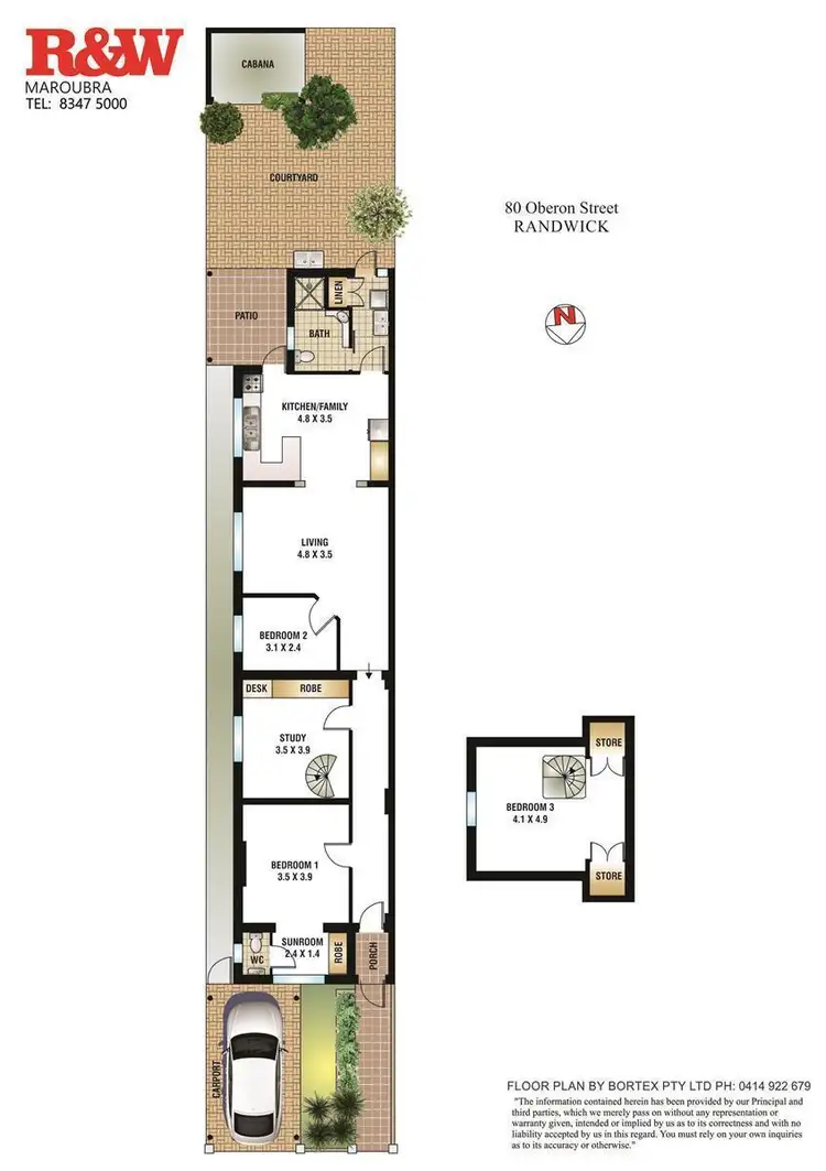 Floorplan of Homely house listing, 80 Oberon Street, Randwick NSW 2031