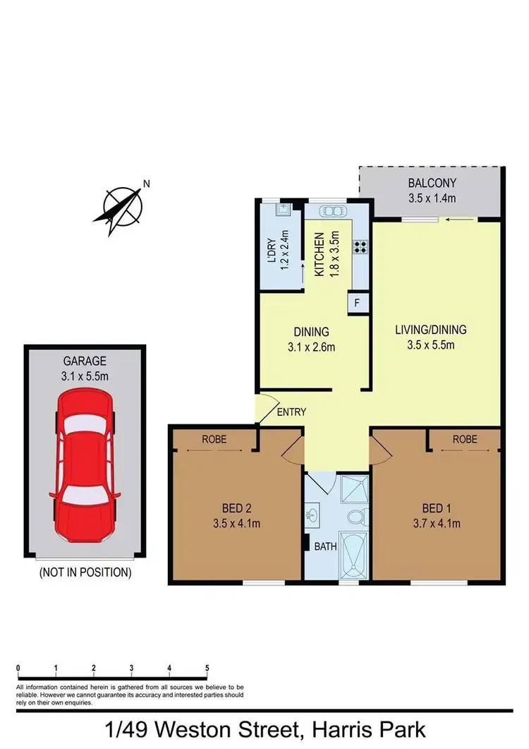 Floorplan of Homely apartment listing, 1/49 Weston Street, Harris Park NSW 2150