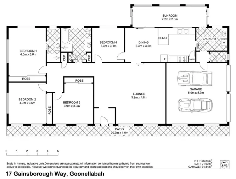 Floorplan of Homely house listing, 17 Gainsborough Way, Goonellabah NSW 2480
