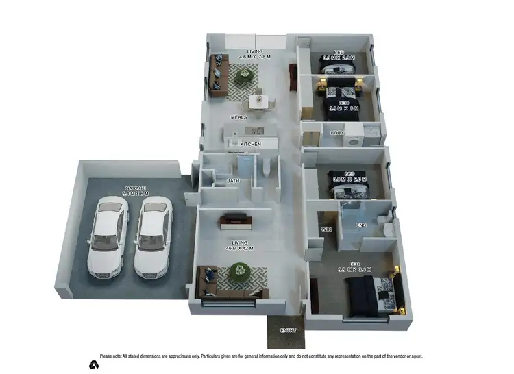 Floorplan of Homely house listing, 7 Amron Close, Deer Park VIC 3023