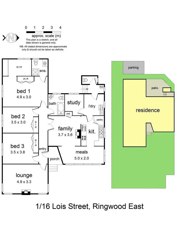 Floorplan of Homely house listing, 1/16 Lois Street, Ringwood East VIC 3135