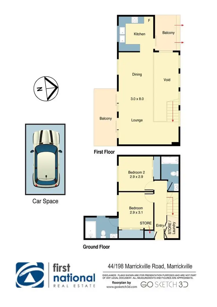 Floorplan of Homely apartment listing, 44/198-204 Marrickville Road, Marrickville NSW 2204