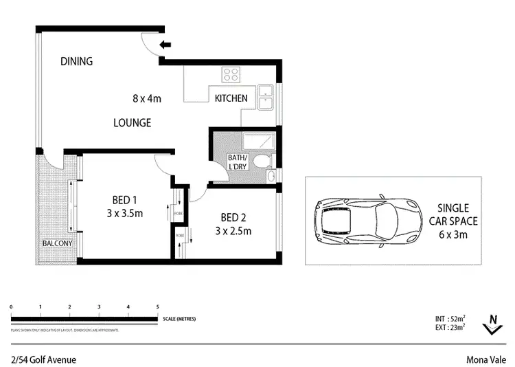 Floorplan of Homely unit listing, 2/54 Golf Avenue, Mona Vale NSW 2103
