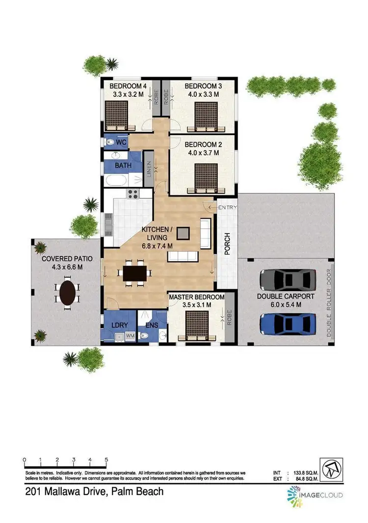 Floorplan of Homely house listing, 201 Mallawa Drive, Palm Beach QLD 4221