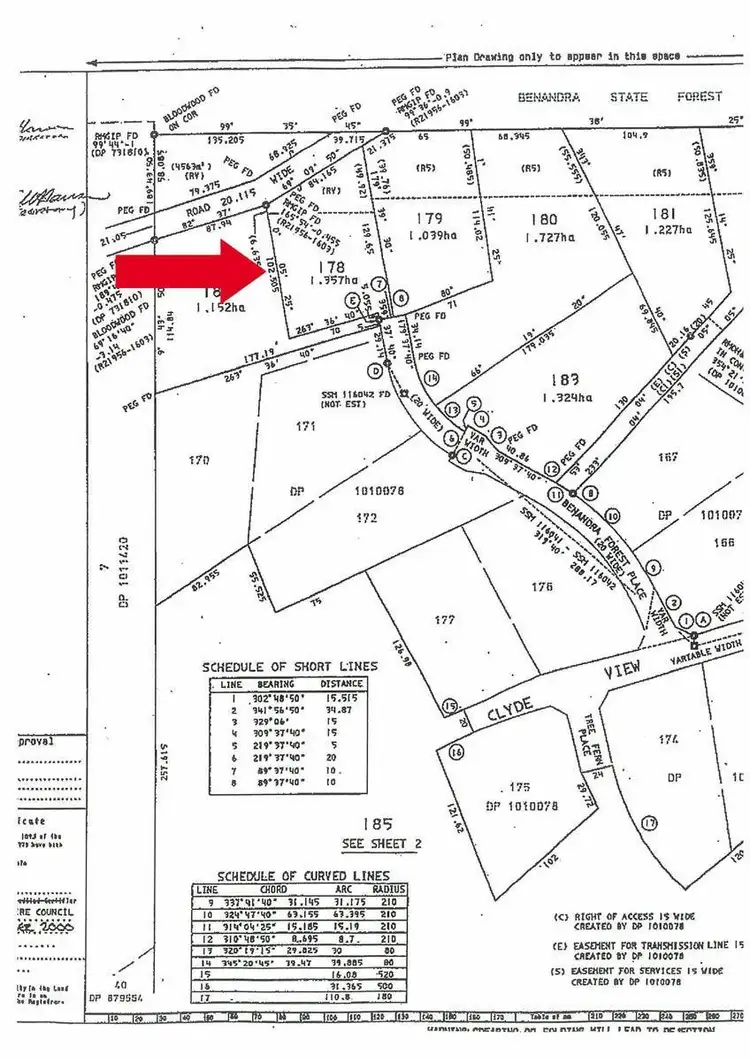 Floorplan of Homely land listing, LOT 178/35 Benandra Forest Place, Long Beach NSW 2536