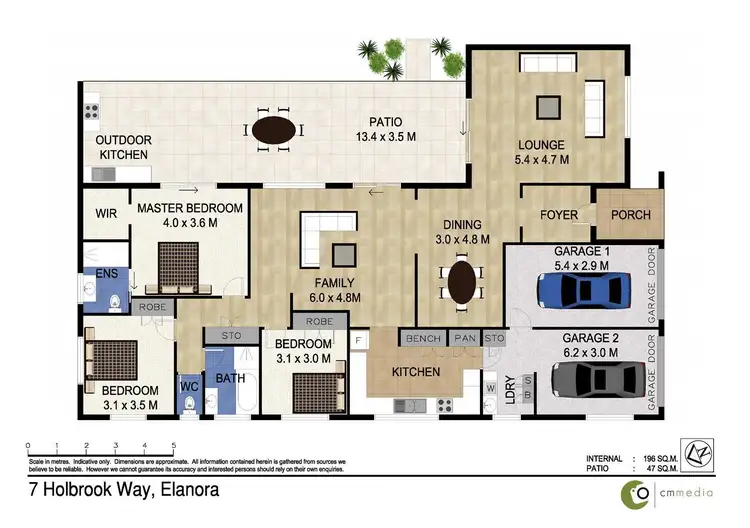 Floorplan of Homely house listing, 7 Holbrook Way, Elanora QLD 4221