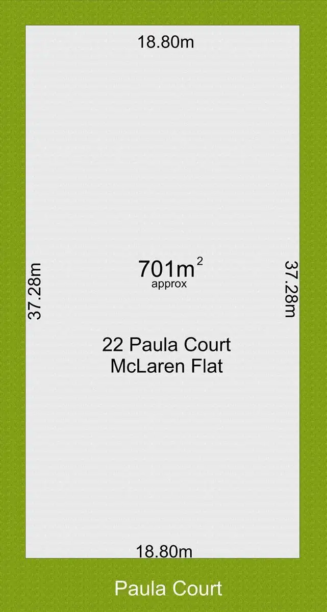 Floorplan of Homely land listing, 22 Paula Court, Mclaren Flat SA 5171