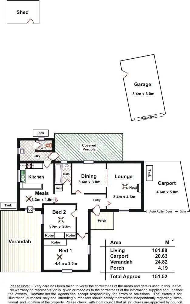 Floorplan of Homely house listing, 15 Stroud Street, Clearview SA 5085