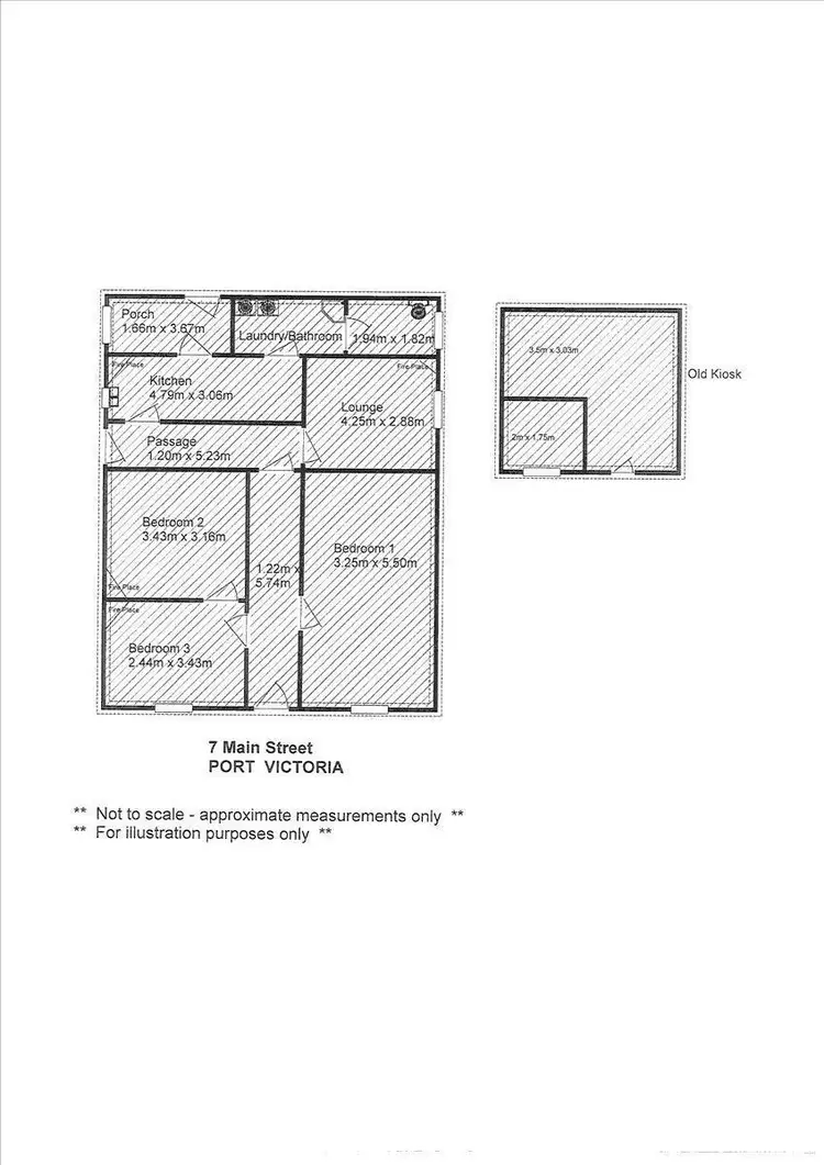 Floorplan of Homely house listing, 7 Main Street, Port Victoria SA 5573