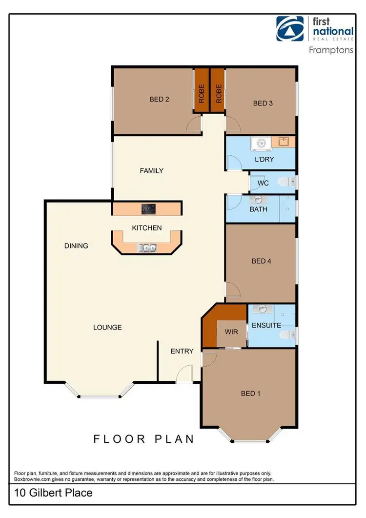 Floorplan of Homely house listing, 10 Gilbert Place, Larapinta NT 875