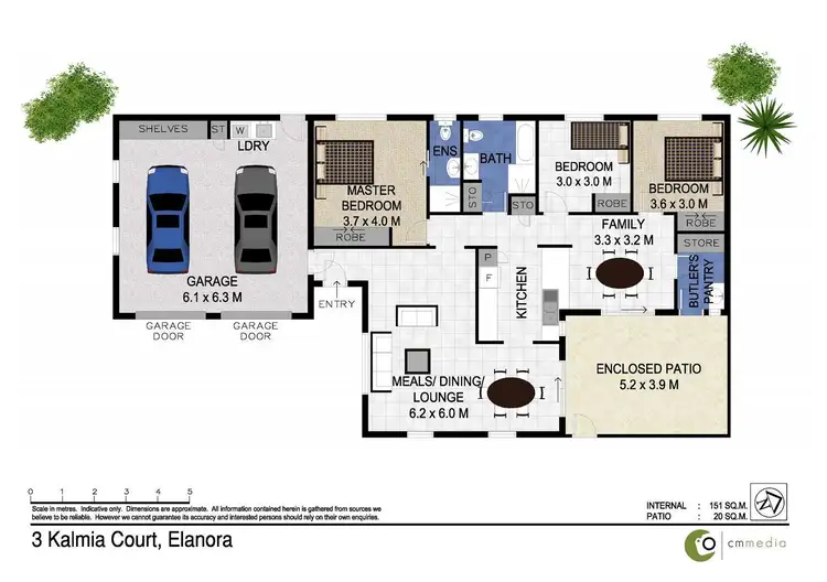 Floorplan of Homely house listing, 3 Kalmia Court, Elanora QLD 4221