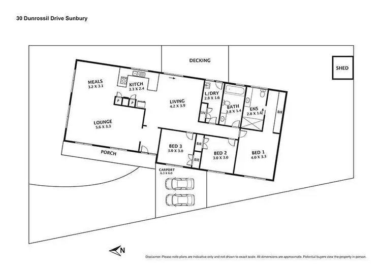 Floorplan of Homely house listing, 30 Dunrossil Drive, Sunbury VIC 3429