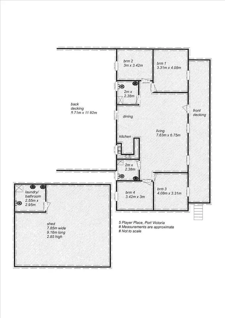 Floorplan of Homely house listing, 5 Player Place, Port Victoria SA 5573