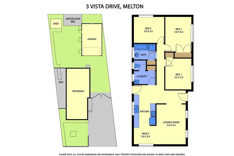 Floorplan of Homely house listing, 3 Vista Drive, Melton VIC 3337