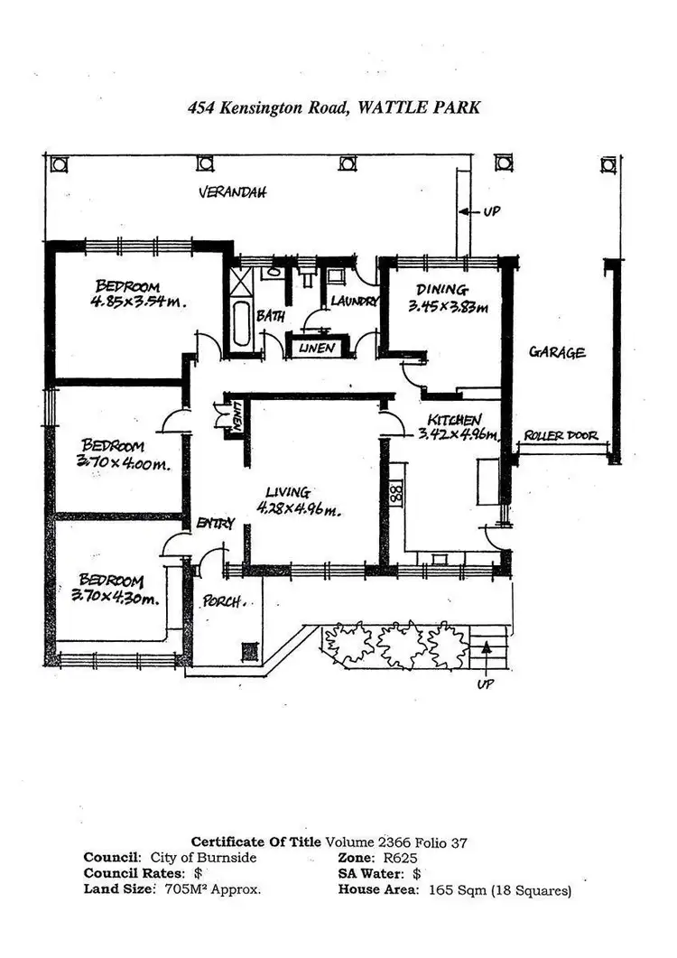 Floorplan of Homely house listing, 454 Kensington Road, Wattle Park SA 5066