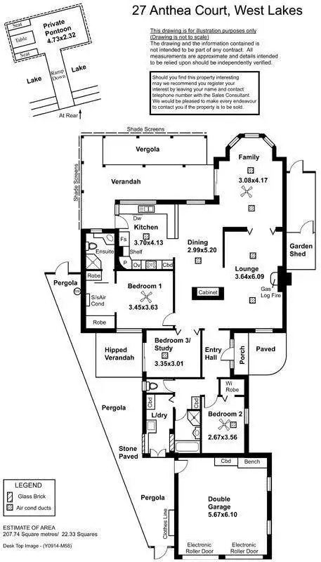 Floorplan of Homely house listing, 27 Anthea Court, West Lakes SA 5021