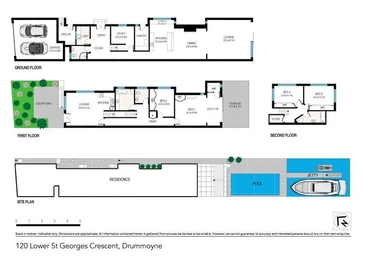 Floorplan of Homely semi-detached listing, 120 Lower St Georges Crescent, Drummoyne NSW 2047