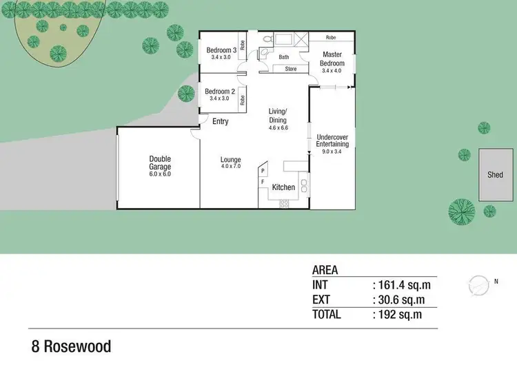 Floorplan of Homely house listing, 8 Rosewood Avenue,, Kelso QLD 4815