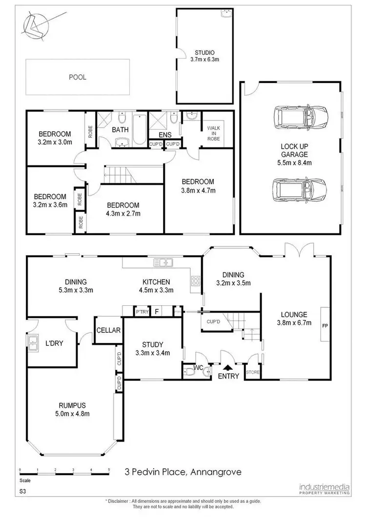 Floorplan of Homely house listing, 3 Pedvin Place, Annangrove NSW 2156