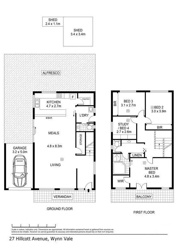 Floorplan of Homely house listing, 27 Hillcott Avenue, Wynn Vale SA 5127