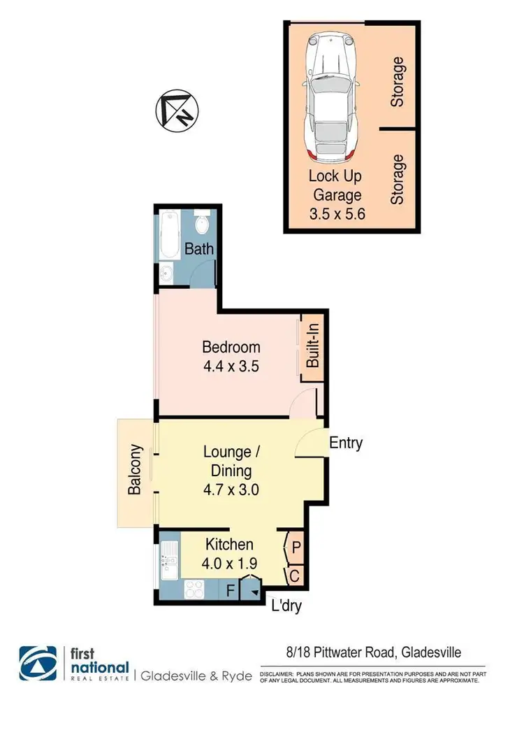 Floorplan of Homely apartment listing, 8/18 Pittwater Road, Gladesville NSW 2111