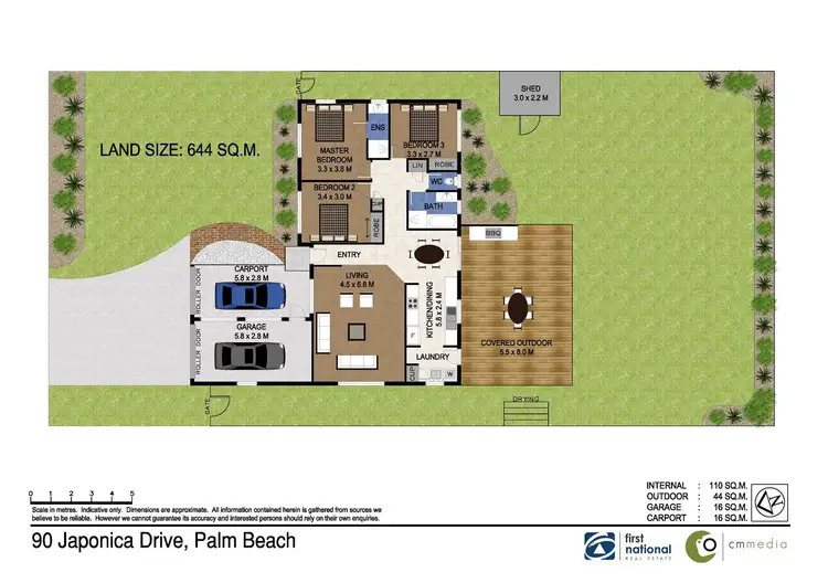 Floorplan of Homely house listing, 90 Japonica Drive, Palm Beach QLD 4221