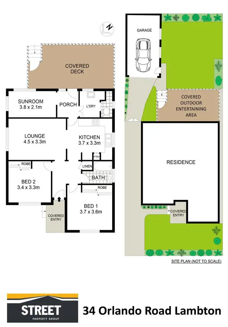 Floorplan of Homely house listing, 34 Orlando Road, Lambton NSW 2299