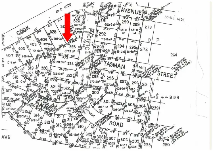 Floorplan of Homely land listing, LOT 325/3 Pacific Road, Surf Beach NSW 2536
