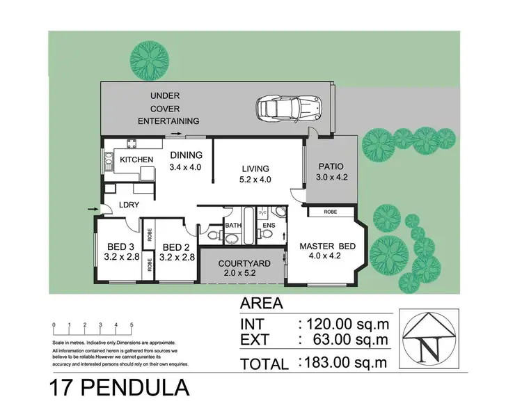 Floorplan of Homely house listing, 17 Pendula Place, Kirwan QLD 4817