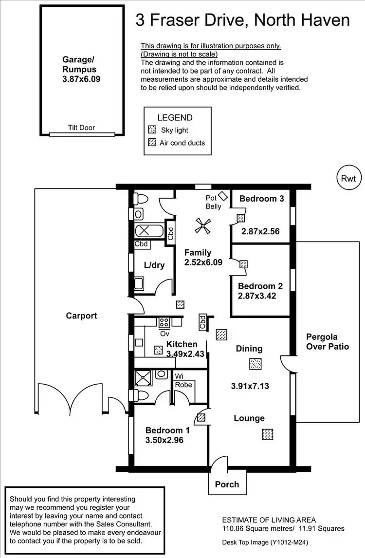 Floorplan of Homely house listing, 3 Fraser Drive, North Haven SA 5018
