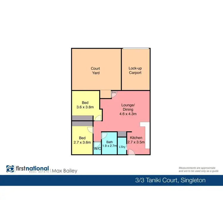 Floorplan of Homely unit listing, 3/3 Simpson Terrace, Singleton NSW 2330