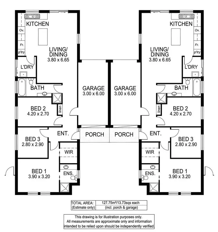 Floorplan of Homely house listing, 15a Hendon Street, Clovelly Park SA 5042
