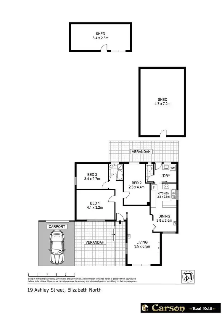 Floorplan of Homely house listing, 19 Ashley Street, Elizabeth North SA 5113
