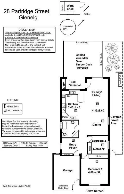 Floorplan of Homely house listing, 28 Partridge Street, Glenelg SA 5045