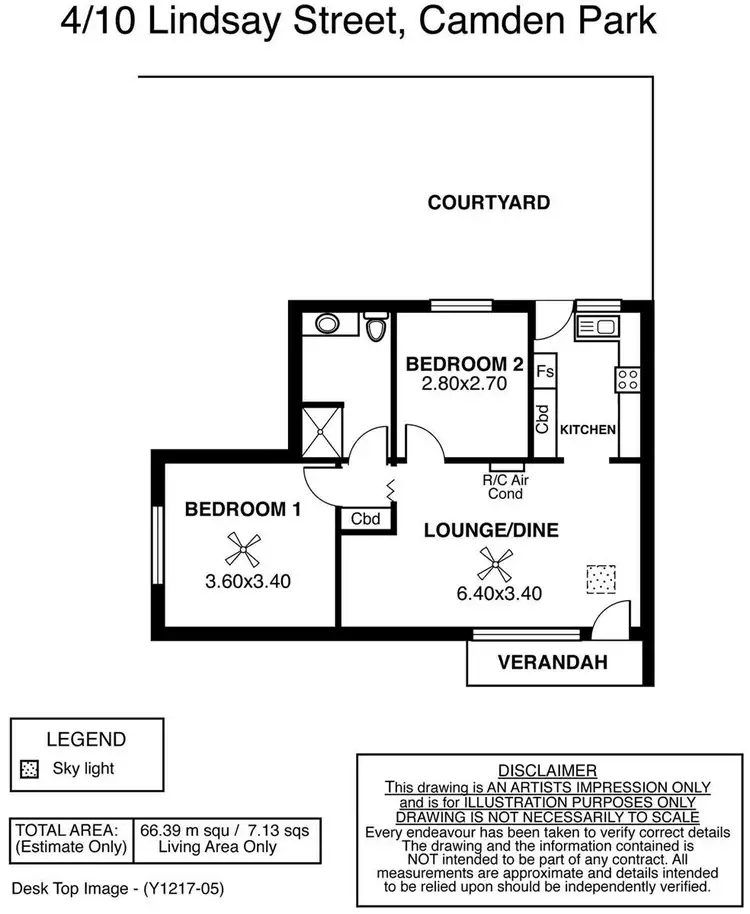 Floorplan of Homely unit listing, 4/10 Lindsay Street, Camden Park SA 5038
