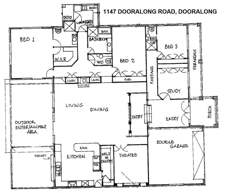Floorplan of Homely rural property listing, 1147 Dooralong Road, Dooralong NSW 2259